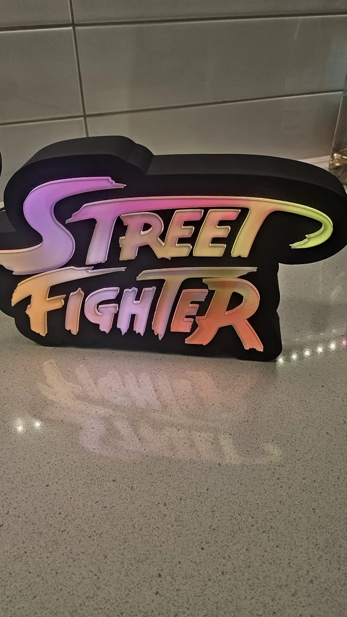 Street Fighter 3D Led Lightbox, photo 4 of 4 - Street Fighter 3D Led Lightbox Lamps & Lighting
