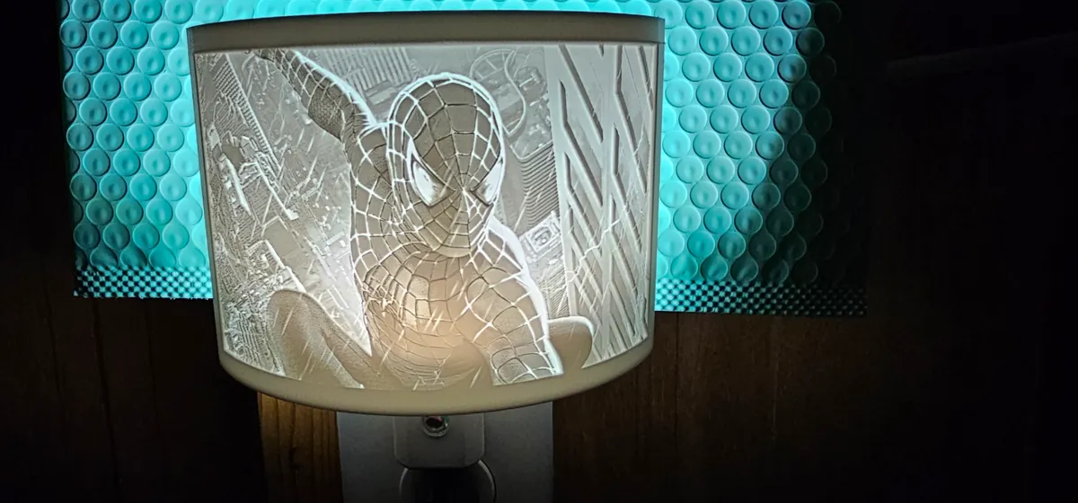 Spiderman Lithophane Night Light