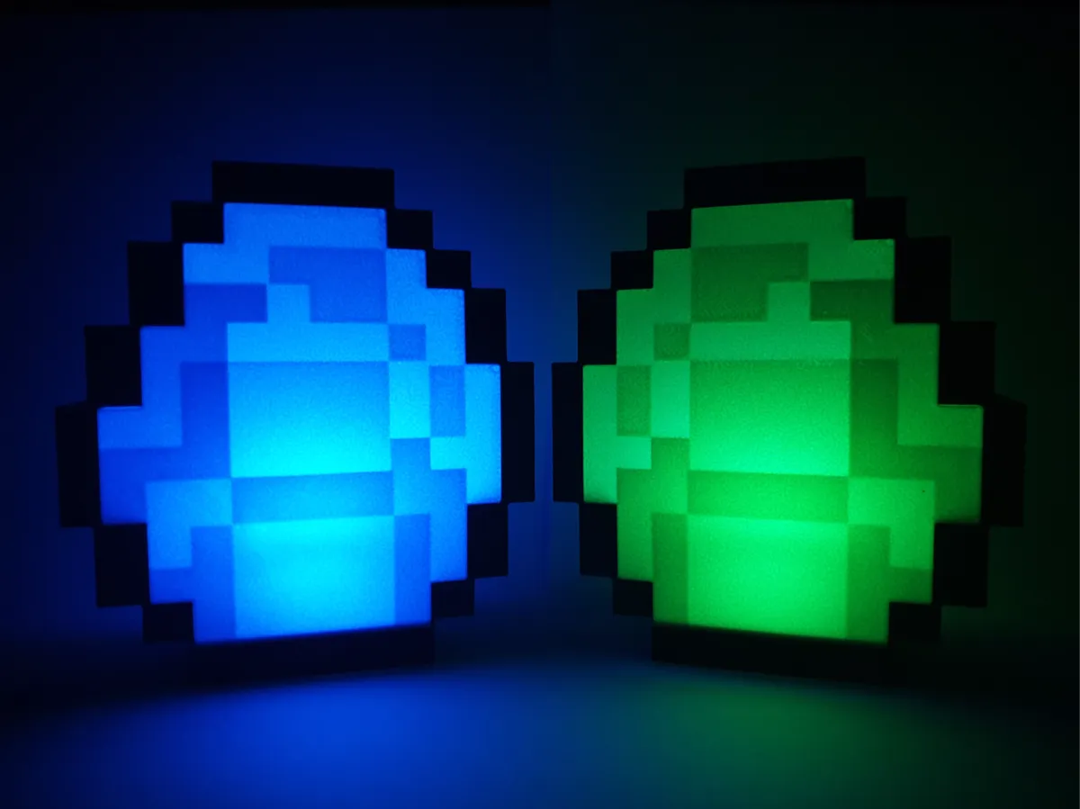Minecraft Diamond Emerald Gold Lamp - Tealight LED - Decor, in stock in India