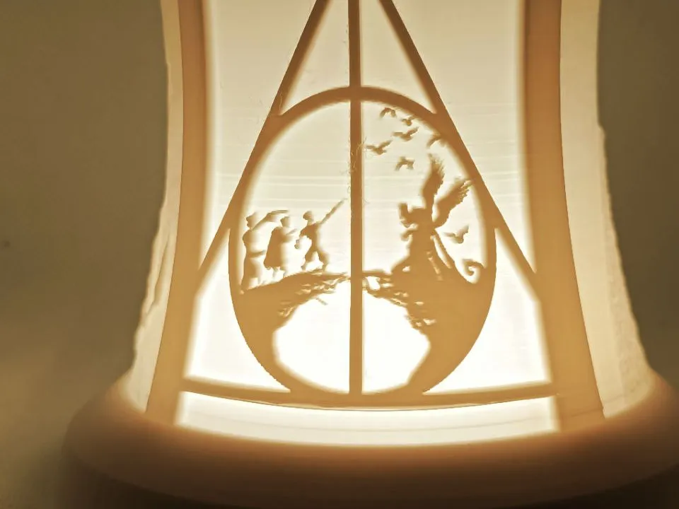 Deathly Hallows Litho round Lamp - Decor, in stock in India