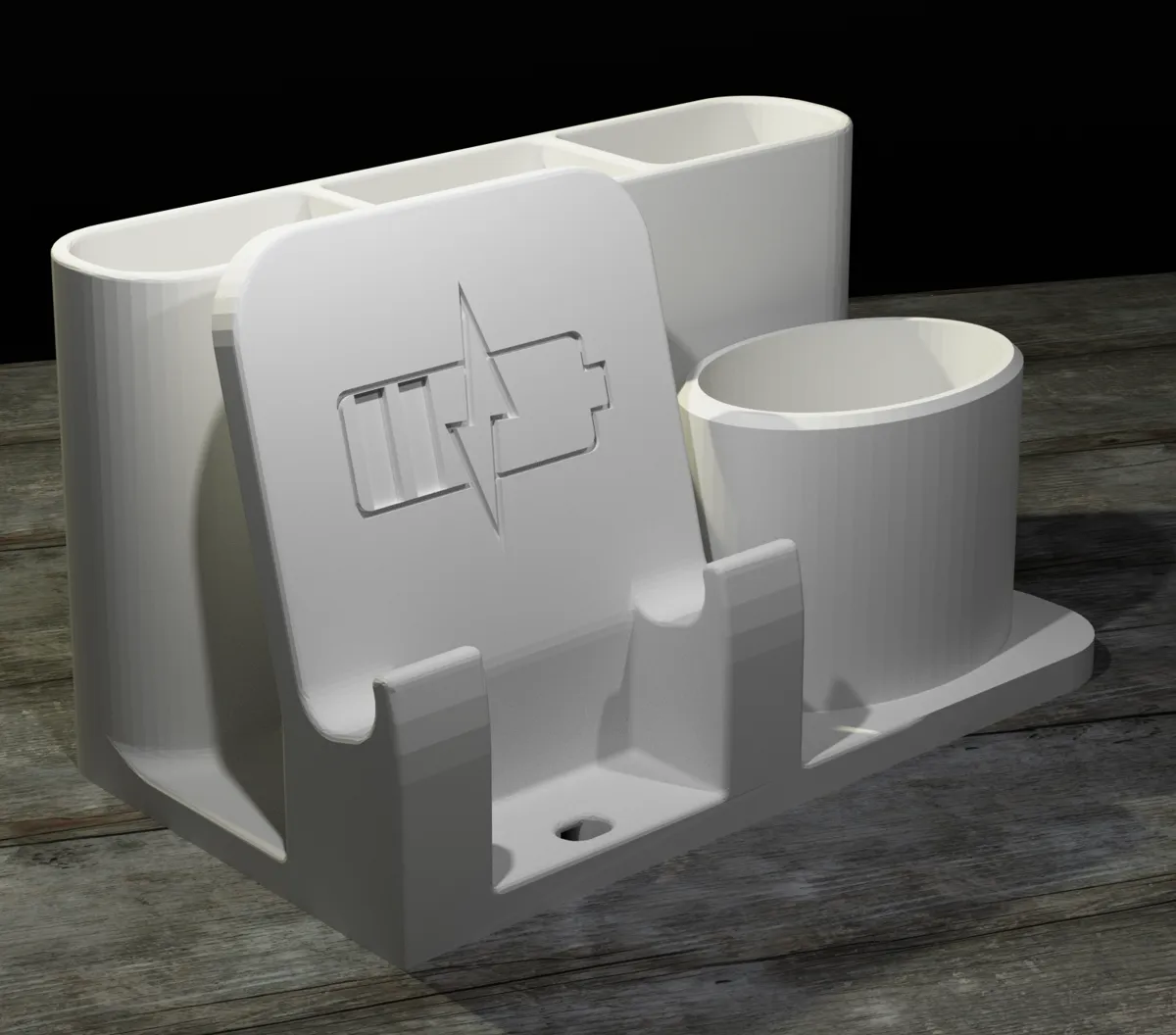 iPhone Charging Station with Storage, photo 2 of 4 - iPhone Charging Station with Storage Household