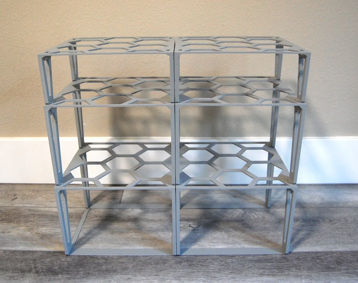 Stackable / Modular Shoe Rack Organizer Honeycomb, photo 4 of 4 - Stackable / Modular Shoe Rack Organizer Honeycomb Storage & Organisation