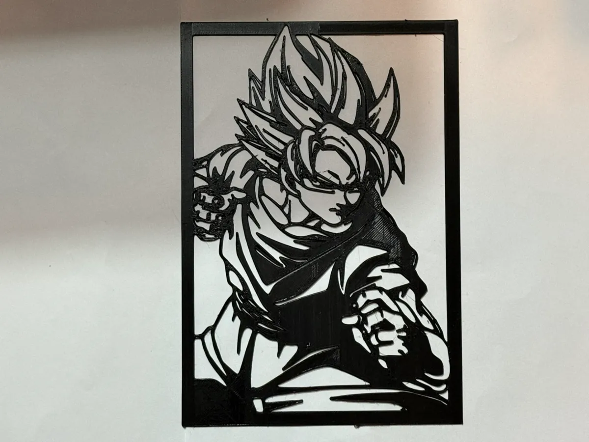 Goku Dragon Ball silhouette (wall art)