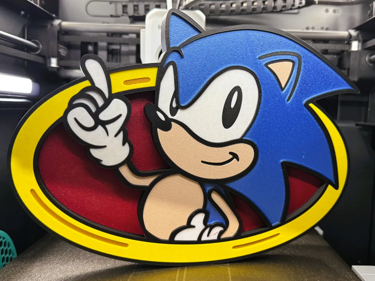 Sonic and Ring Wall Art