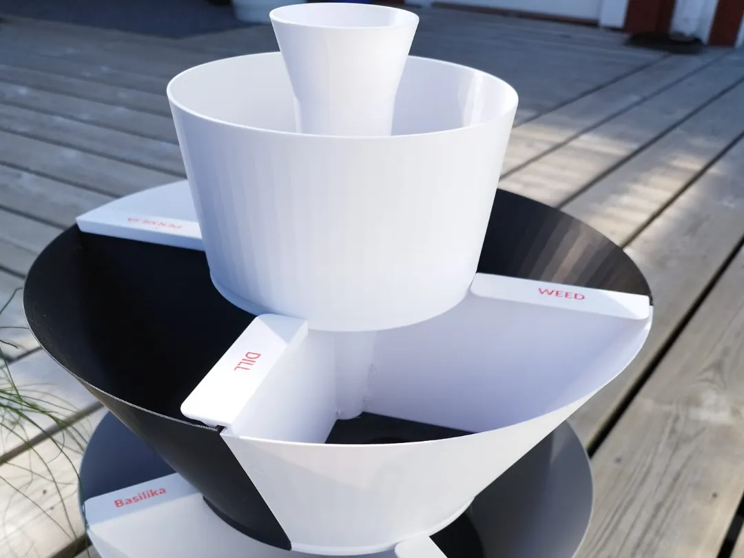 Stackable Self-Watering Herb Planter