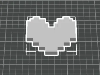 Undertale Soul Pixel Art Piece