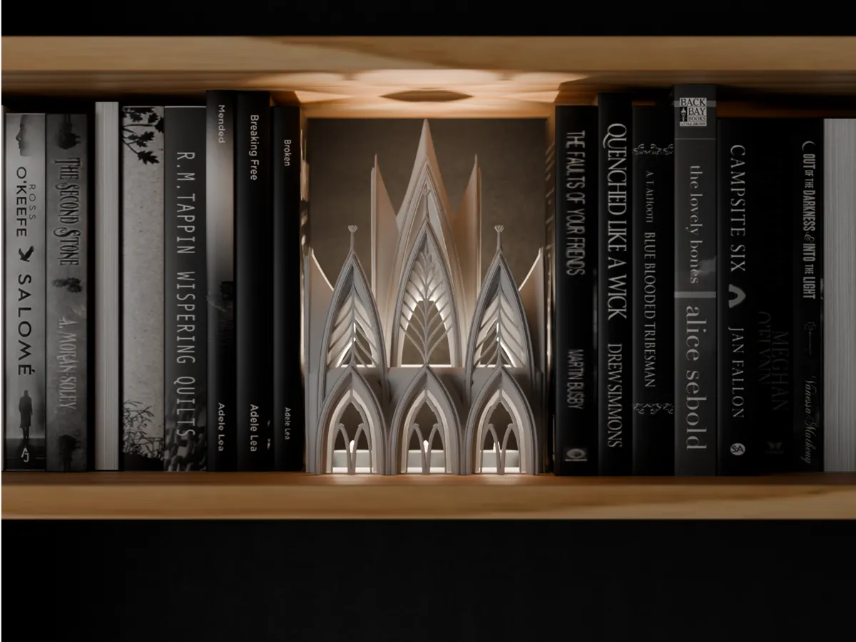 Gothic Cathedral Book Nook Lamp