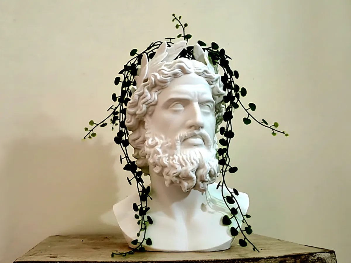 Elegant Greek God Planter