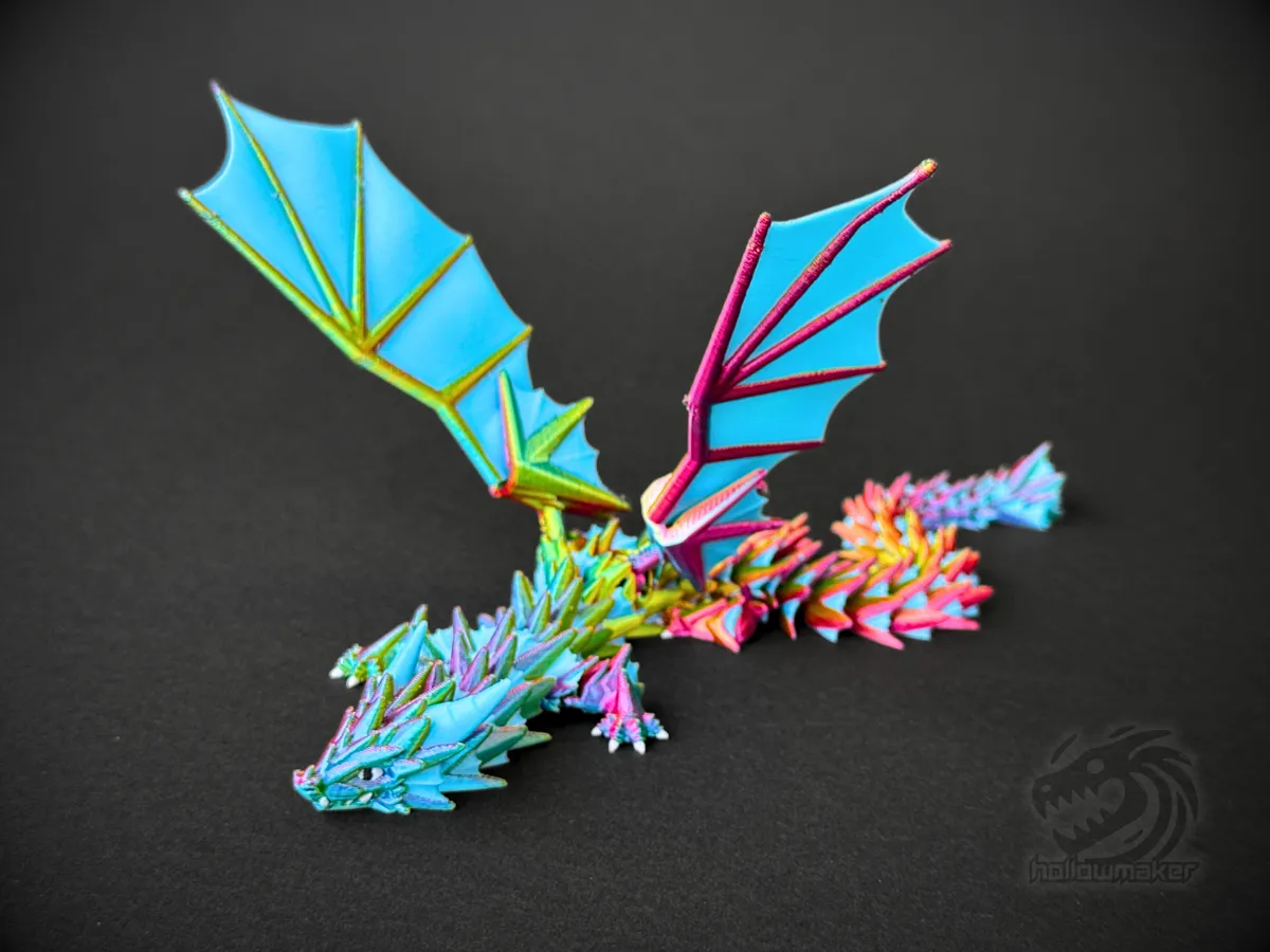 Winged Articulated Dragon, photo 3 of 4 - Winged Articulated Dragon Fidget & Sensory Toys
