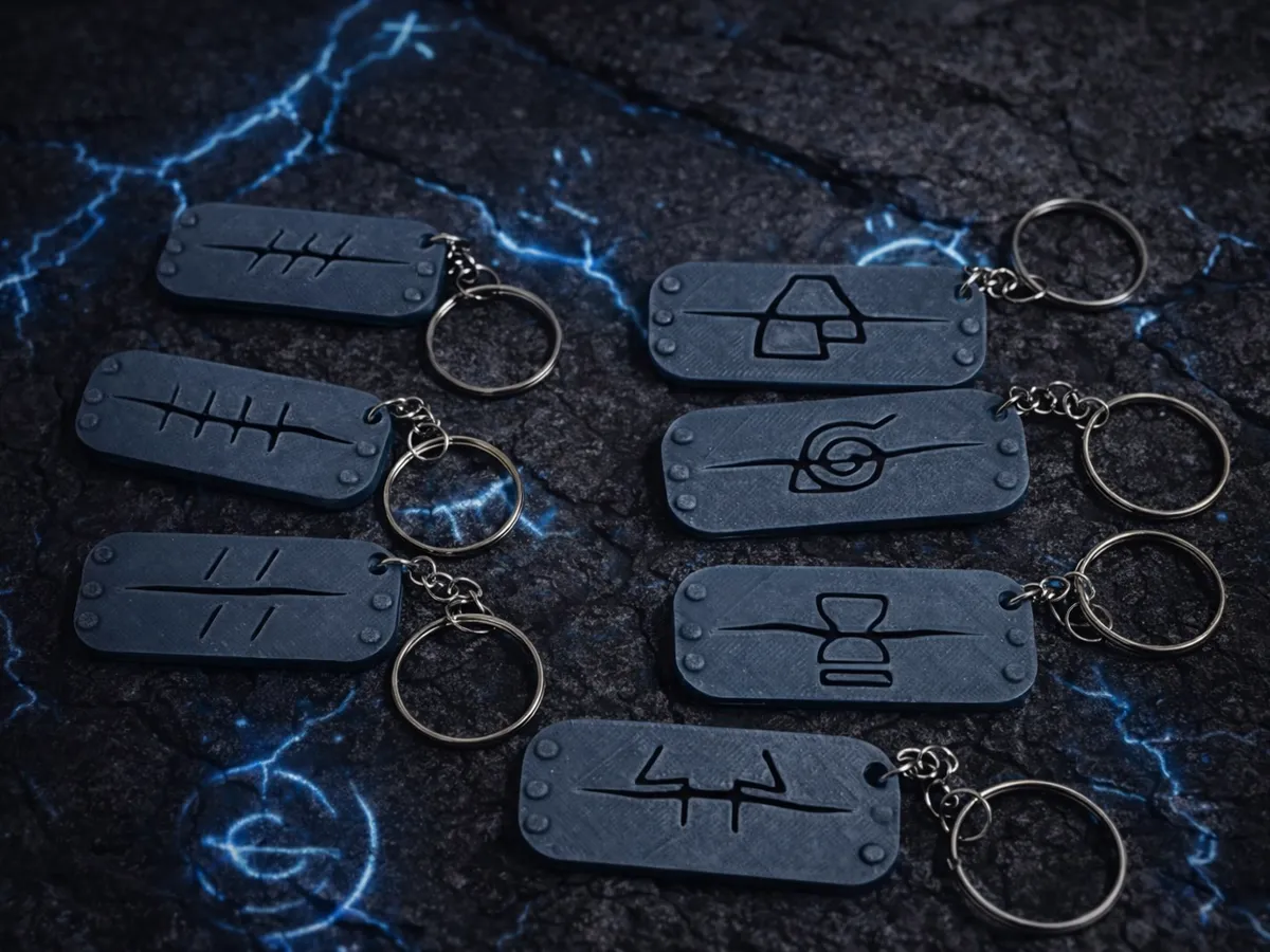 Keychain Naruto - Akatsuki Headband