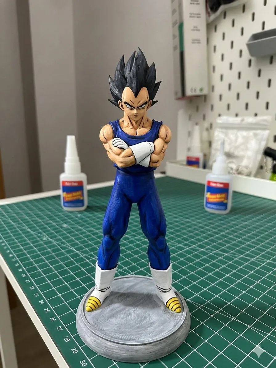 Vegeta figura and SINGLE COLOR, photo 3 of 4 - Vegeta figura and SINGLE COLOR Figurines & Collectibles