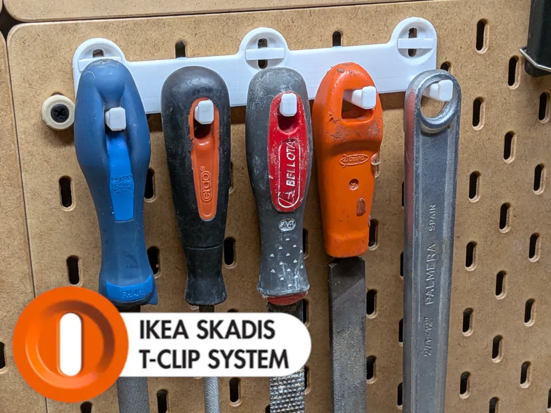 IKEA Skadis File Holder / Multihook T-Clip System