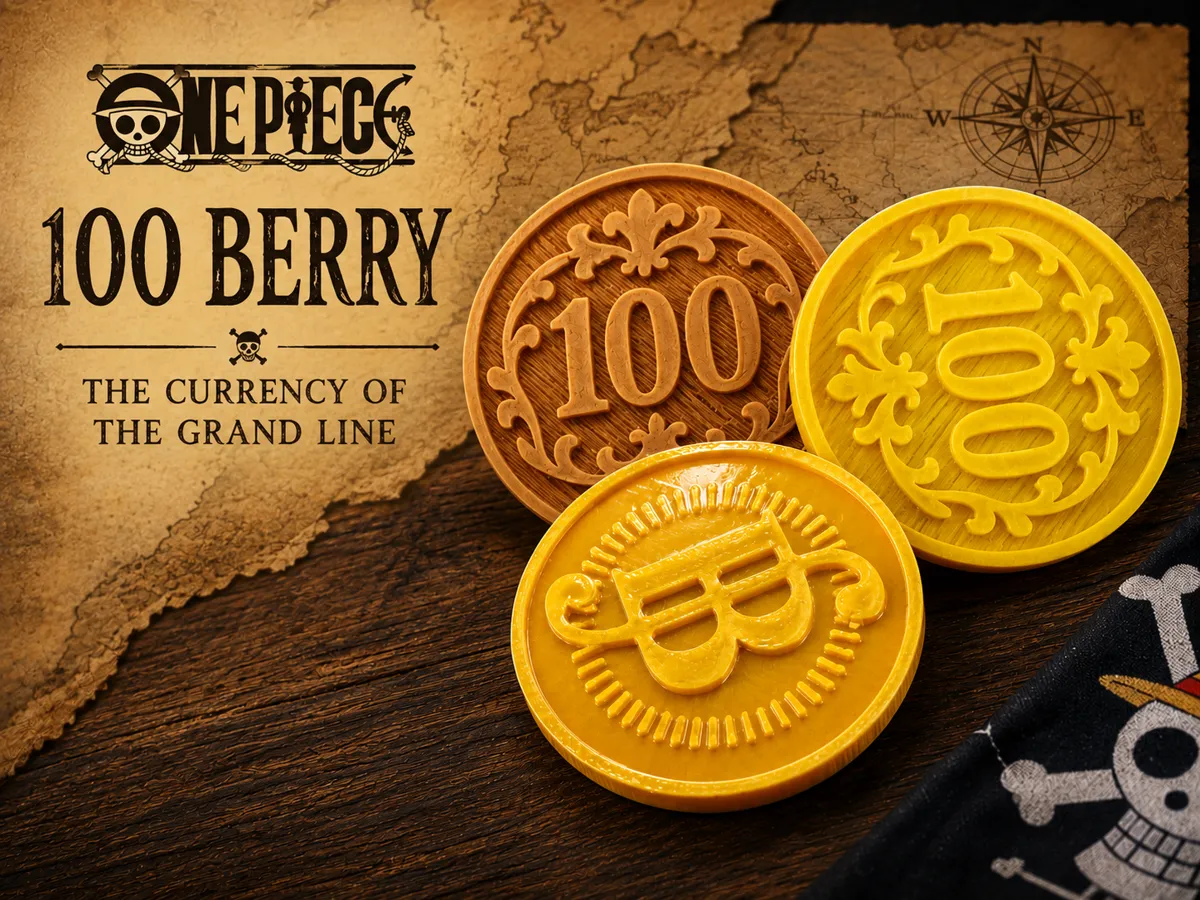 Moneta da 100 Berry - One Piece Figures, in stock in India