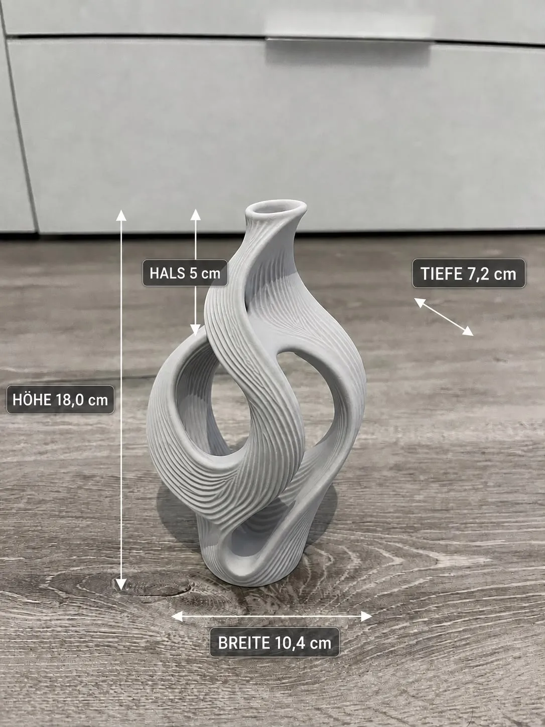 Abstract Flow Vase - Sculptural Decorative Vase, photo 4 of 4 - Abstract Flow Vase - Sculptural Decorative Vase Household