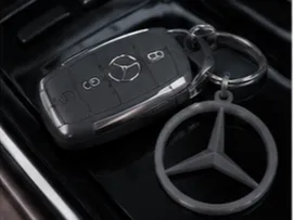 Mercedes-Inspired Star Keychain - Car Brand Keychains, in stock in India