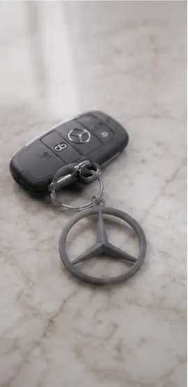 Mercedes-Inspired Star Keychain, photo 3 of 4 - Mercedes-Inspired Star Keychain Keychains