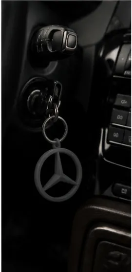 Mercedes-Inspired Star Keychain, photo 4 of 4 - Mercedes-Inspired Star Keychain Keychains