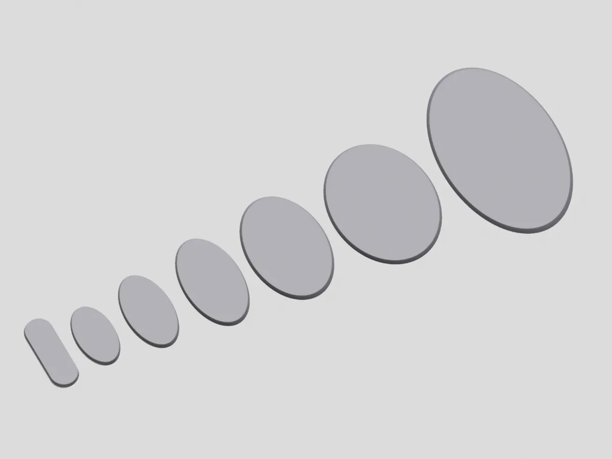 Oval Bases for Miniatures
