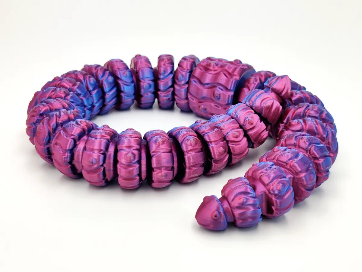 Wormy, a Articulated Flexi Worm Toy, photo 3 of 4 - Wormy, a Articulated Flexi Worm Toy Fidget & Sensory Toys