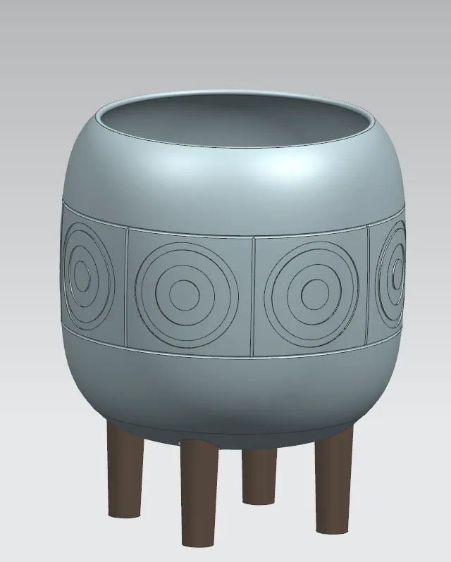 Retro Planter, photo 3 of 3 - Retro Planter Garden & Outdoor