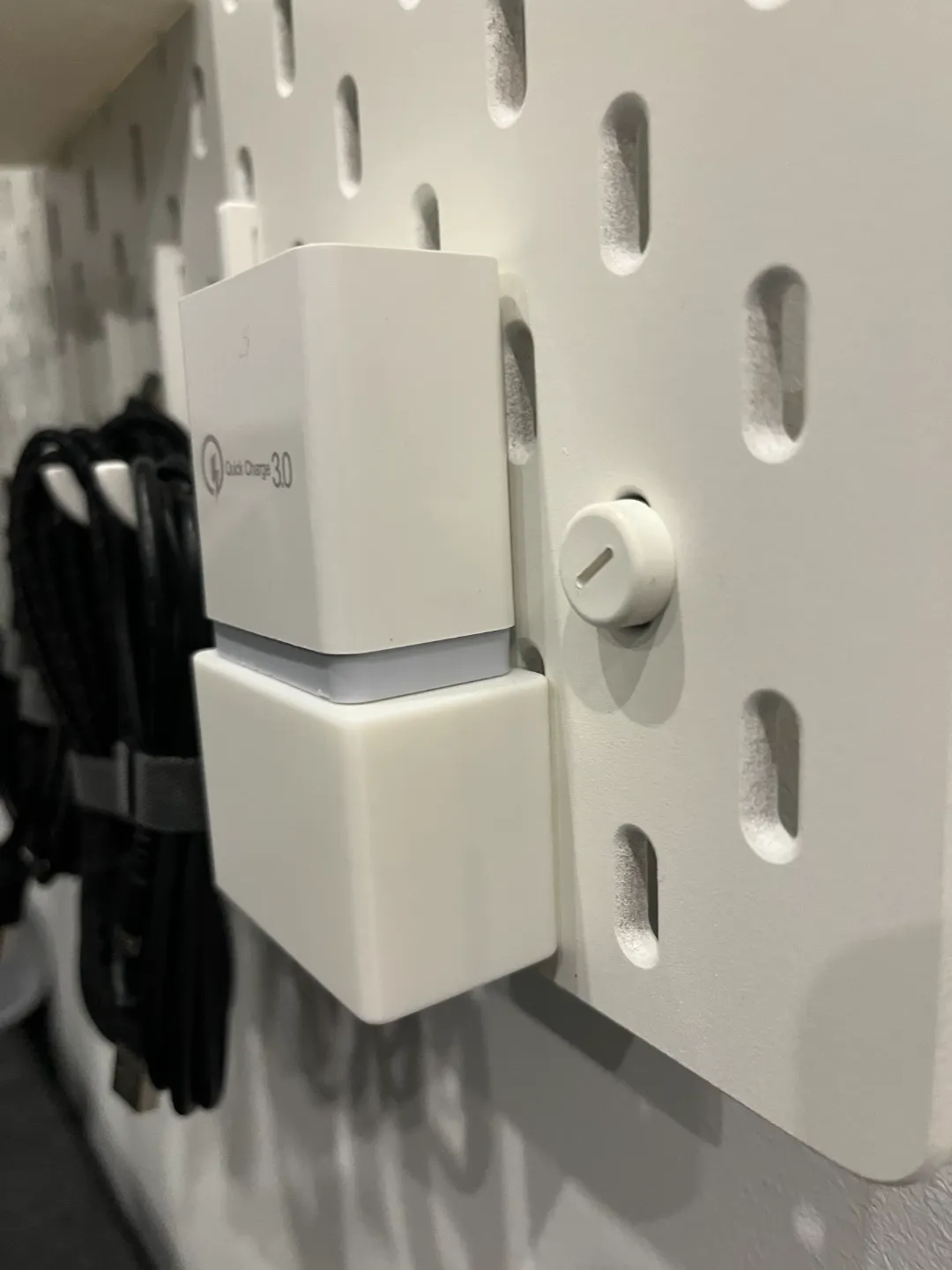 IKEA Skådis Charger / Adapter Holder, photo 4 of 4 - IKEA Skådis Charger / Adapter Holder Mobile & Device Accessories