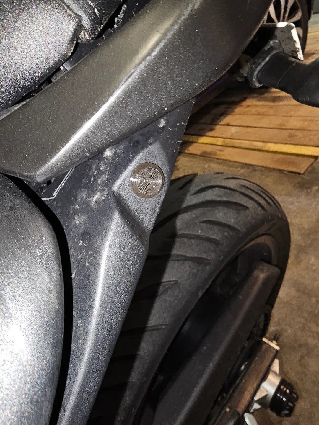 Yamaha MT-07 top case mount hole cover, photo 4 of 4 - Yamaha MT-07 top case mount hole cover Hobby & DIY