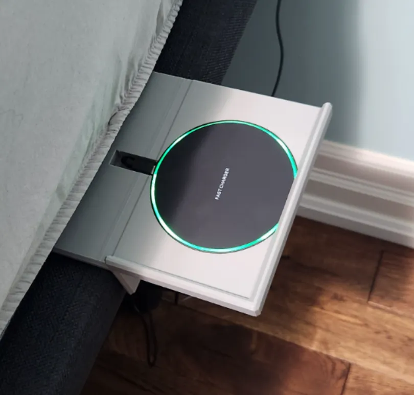 Bed Side Tray Phone Holder for Wireless Charger - Home Accents, in stock in India