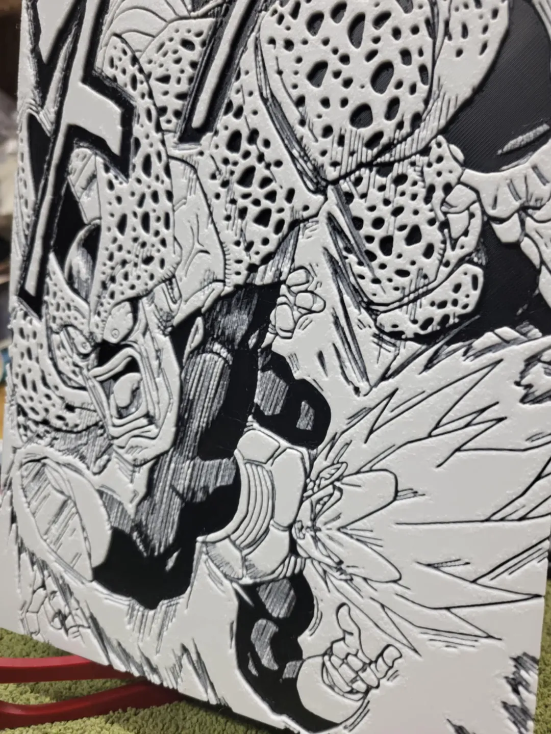 Vegeta VS Cell Dragon Ball Z Hueforge, photo 3 of 4 - Vegeta VS Cell Dragon Ball Z Hueforge Generative Art