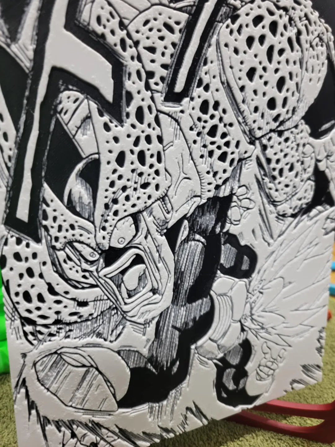 Vegeta VS Cell Dragon Ball Z Hueforge, photo 4 of 4 - Vegeta VS Cell Dragon Ball Z Hueforge Generative Art