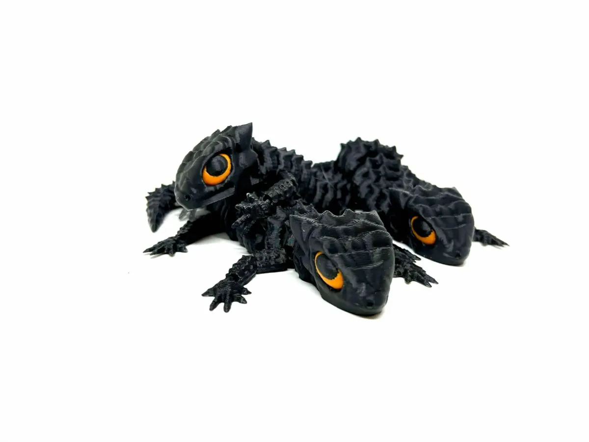 Cute articulated red-eyed crocodile skink!, photo 3 of 4 - Cute articulated red-eyed crocodile skink! Fidget & Sensory Toys