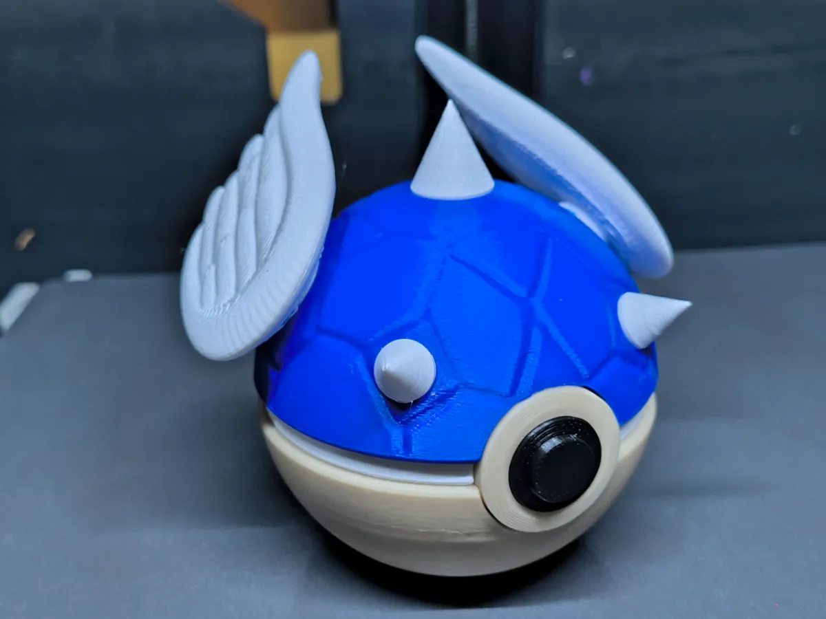 Mario Blue Shell Inspired Pokeball
