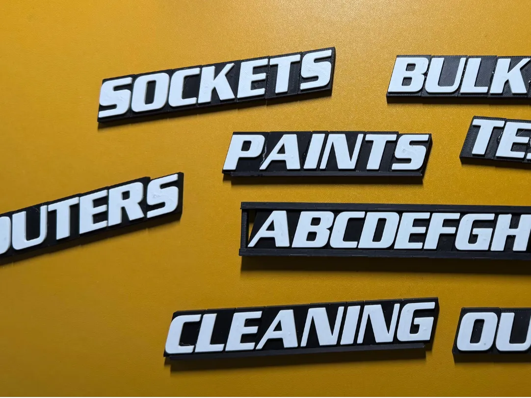 Magnetic Label Letters