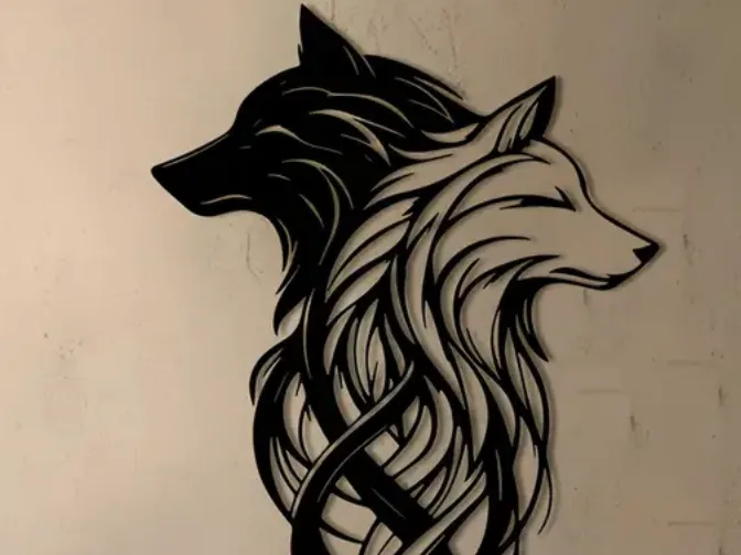 Wolfs wall art