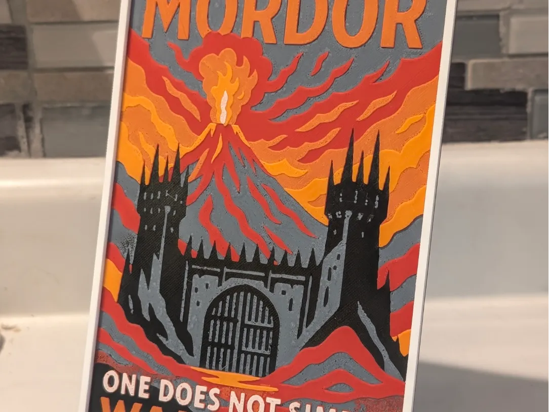 Lord of the Rings - Mordor Vintage Travel Postcard