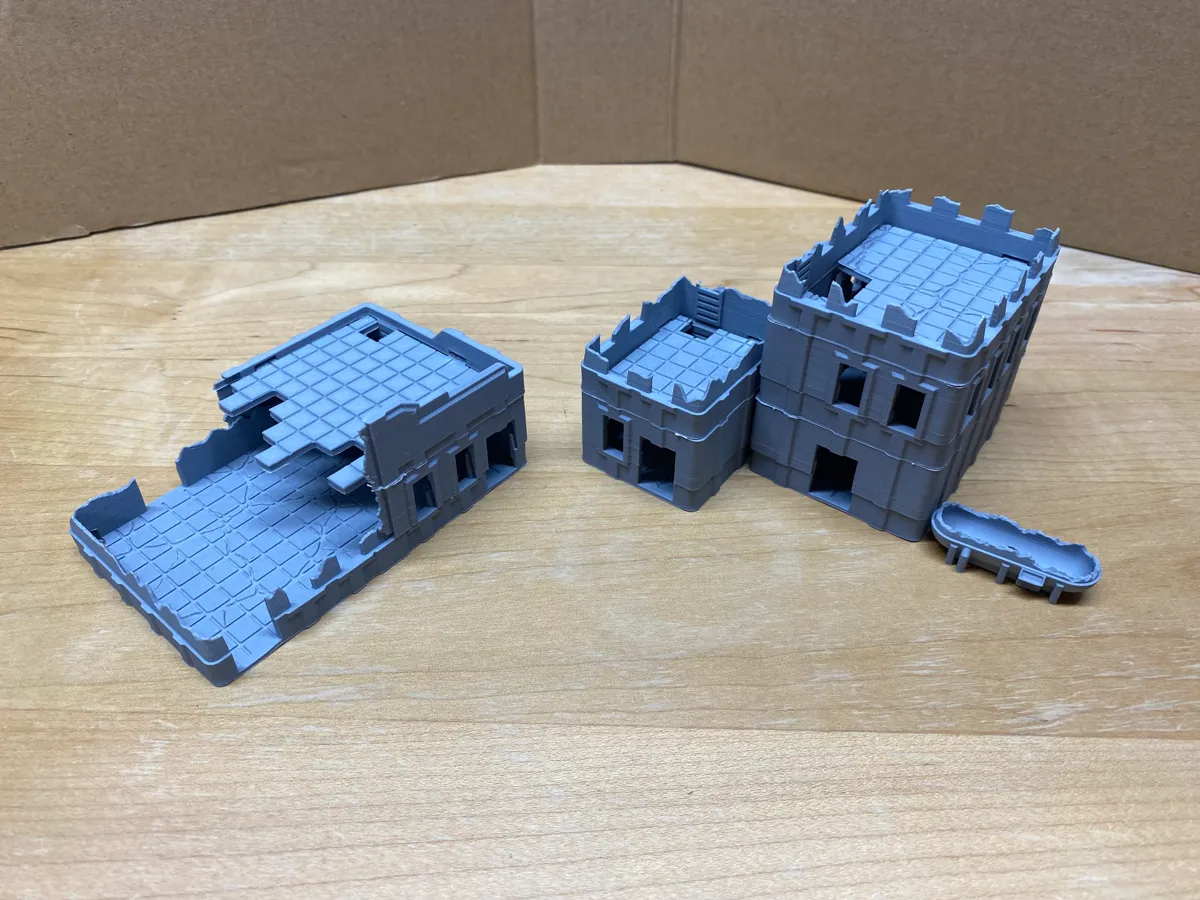 10mm Destructible Modular SciFi Buildings Sample