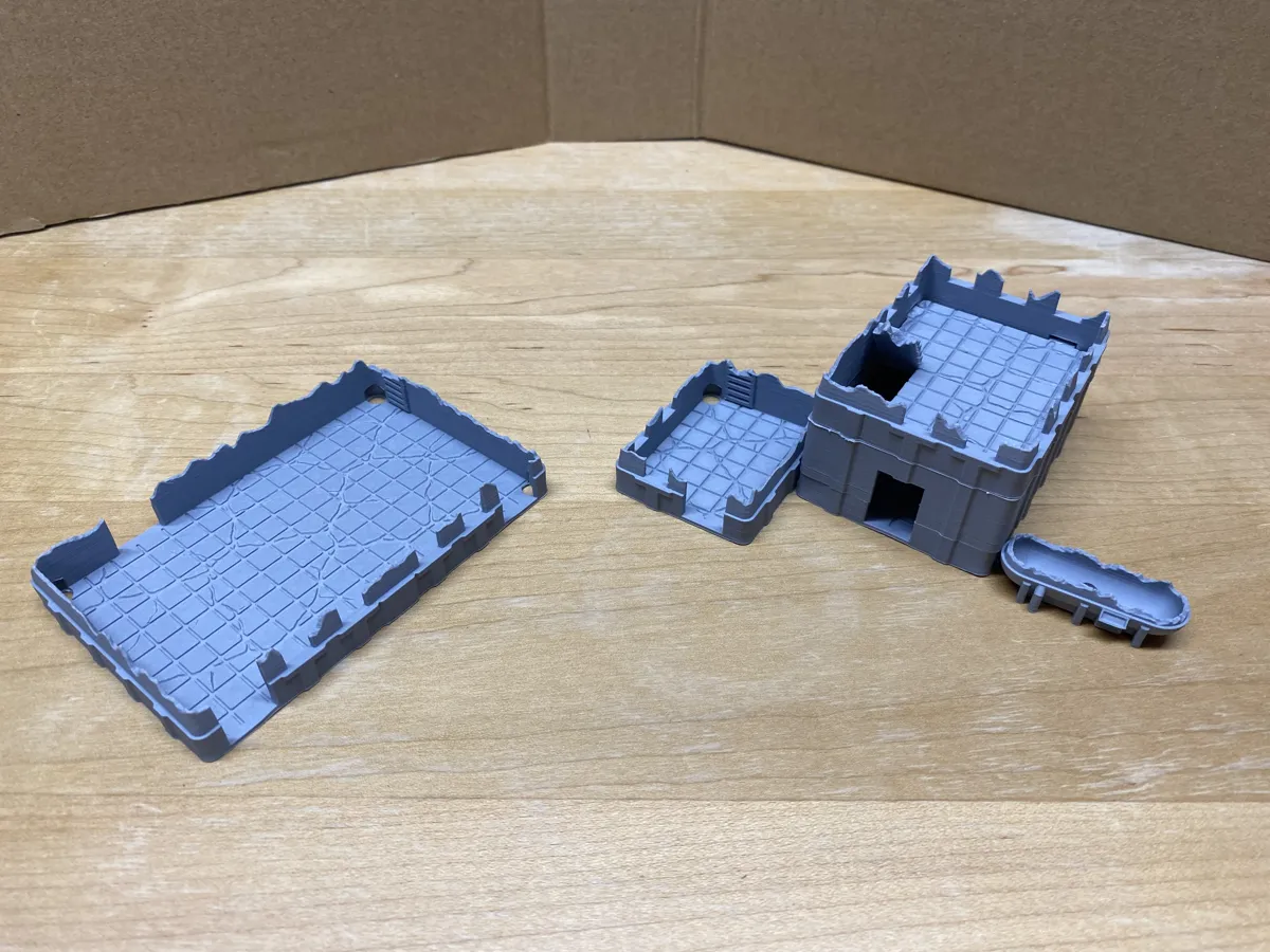 10mm Destructible Modular SciFi Buildings Sample, photo 4 of 4 - 10mm Destructible Modular SciFi Buildings Sample Figurines & Collectibles