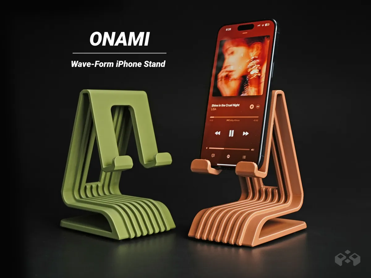 Onami Wave Design Phone Stand