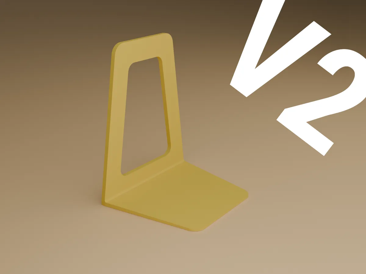 Minimalistic Bookend - V2