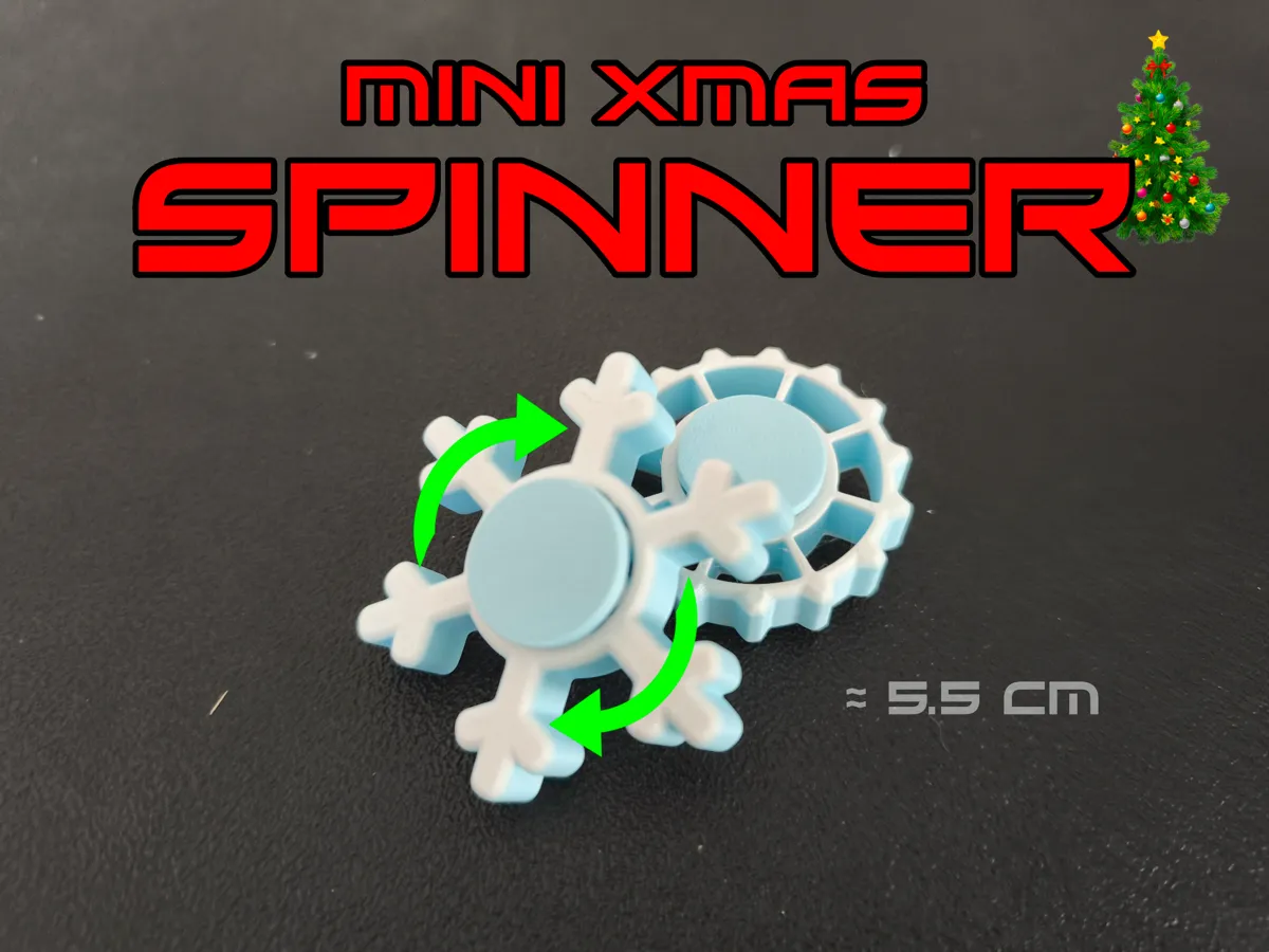Mini fidget spinners (Chrismas themed)