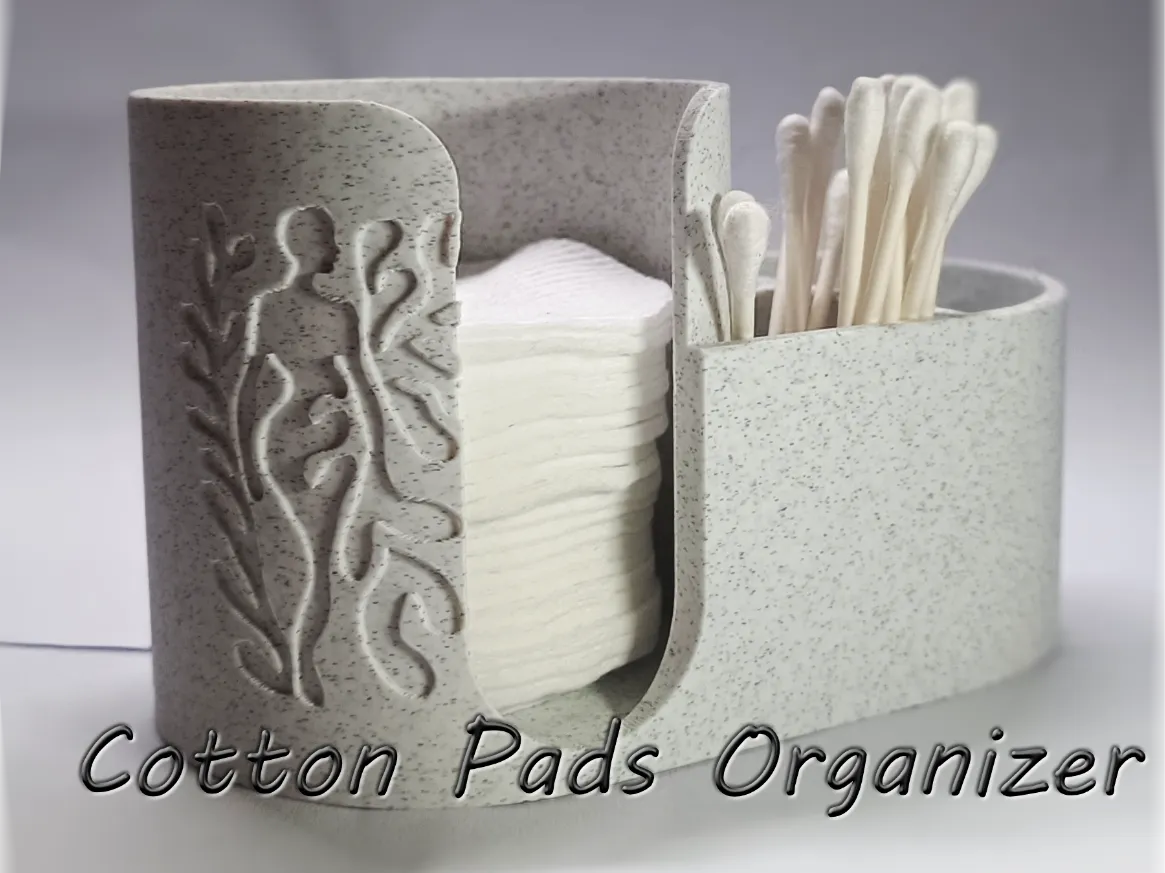 Bathroom Caddy: Cotton Pads & Q-tips Organizer