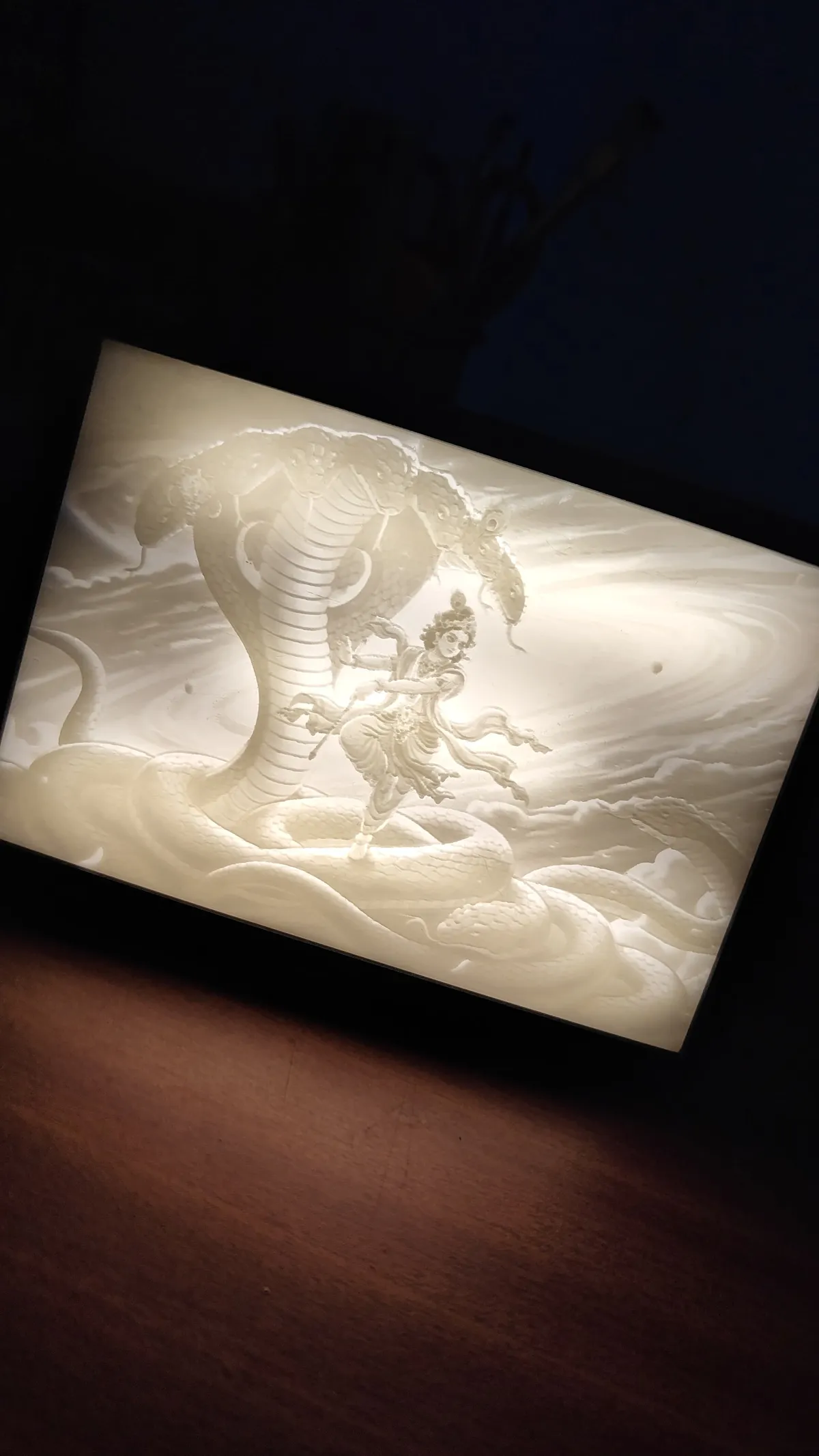 lord krishna lithophane, photo 3 of 4 - lord krishna lithophane Spiritual & Festive