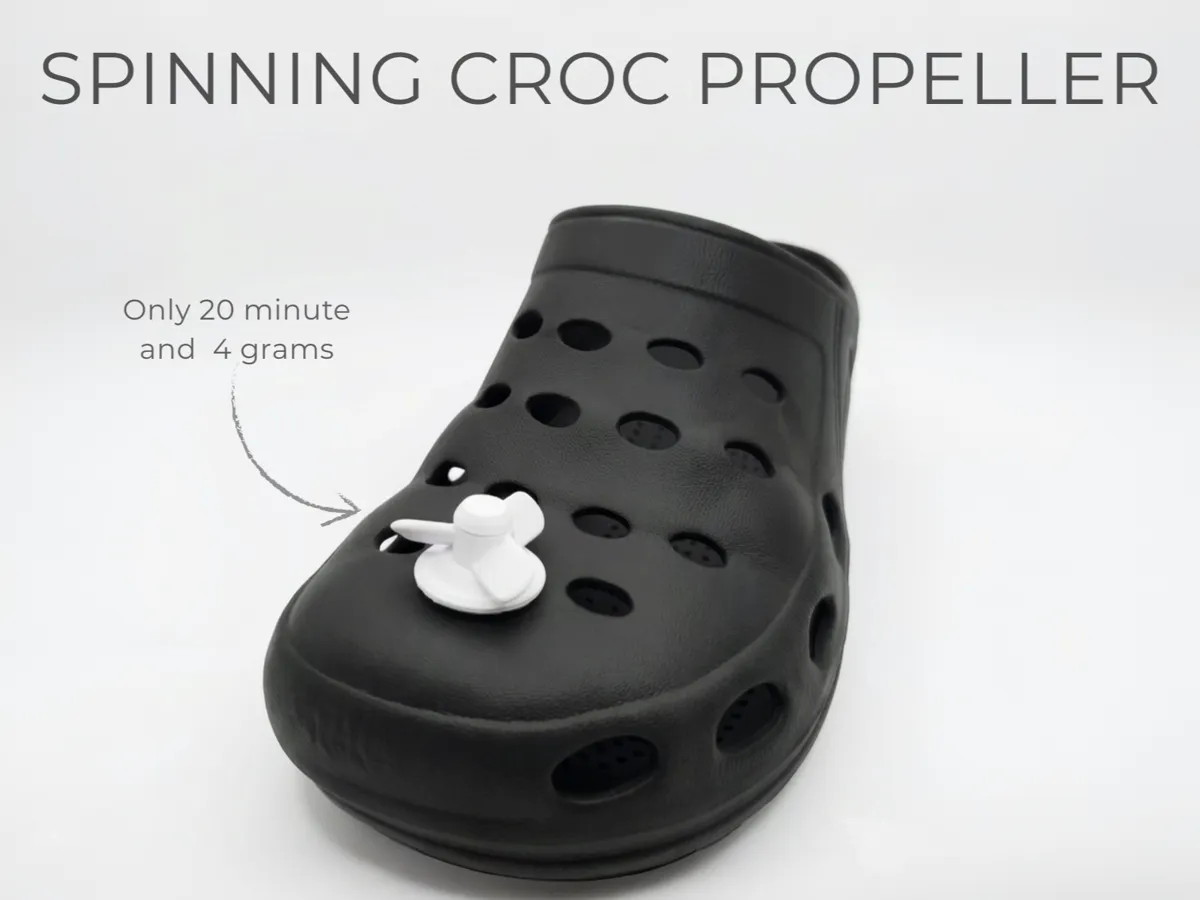 Spinning Croc propeller - Interactive Aero Jibbitz