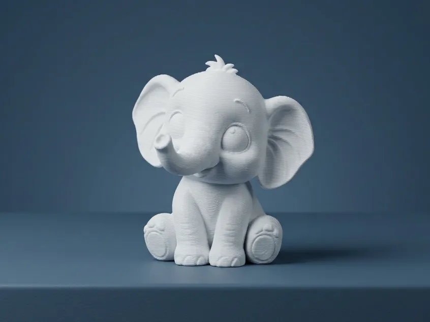 Cute Chibi Kawaii Baby Elephant
