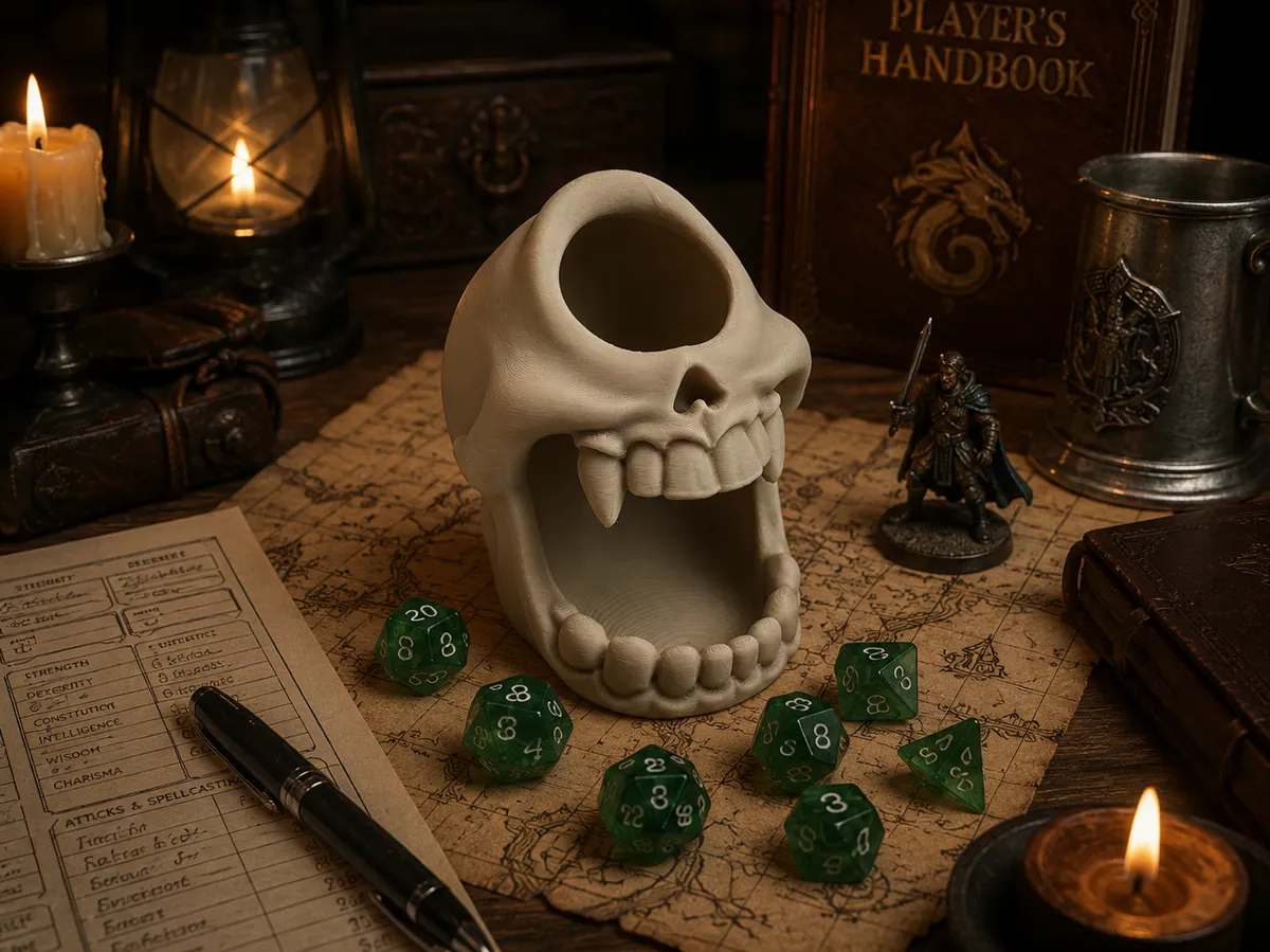 DND DICE TOWER - Cyclops Skull Dice Tower