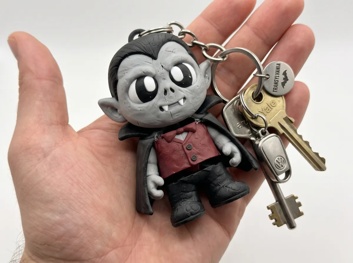 Cute Flexi Vampire Keychain, photo 3 of 4 - Cute Flexi Vampire Keychain Toys & Games