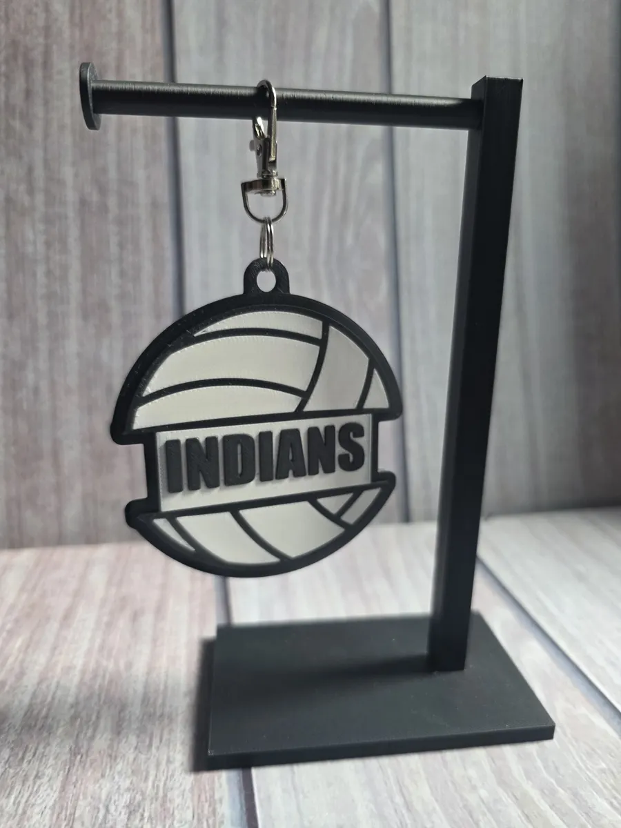 VOLLEYBALL HAIR TIE HOLDER KEYCHAIN, photo 3 of 4 - VOLLEYBALL HAIR TIE HOLDER KEYCHAIN Keychains