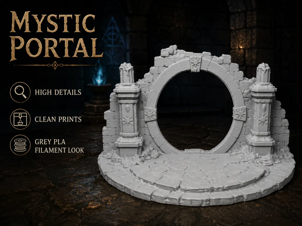 Mystic Portal, Arcane Gateway - Tabletop Terrain - Buildings & Ruins, in stock