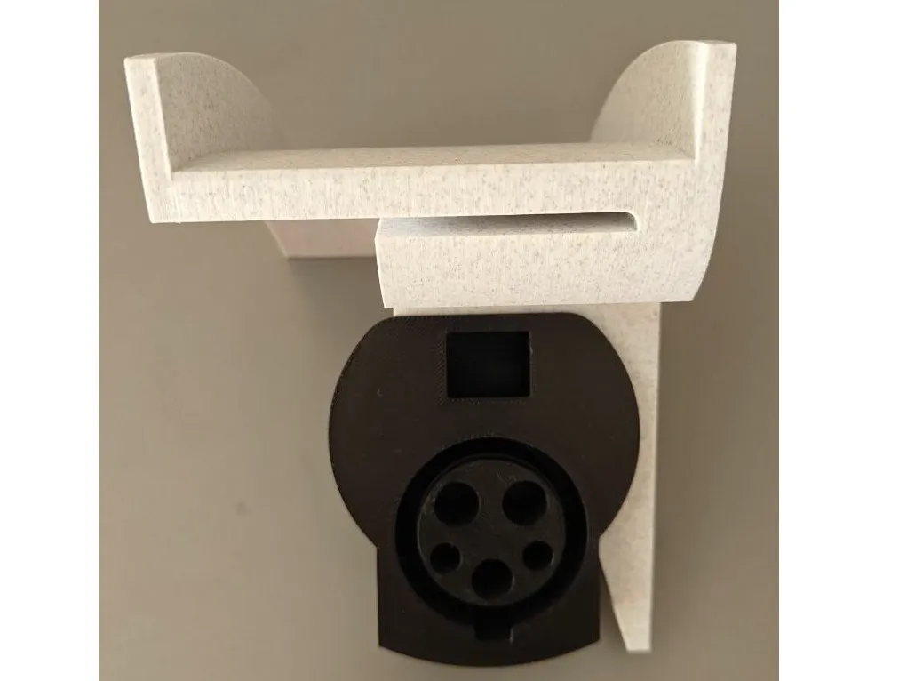 Tesla logo shaped Mennekes Type1 holder - Vehicles, in stock in India
