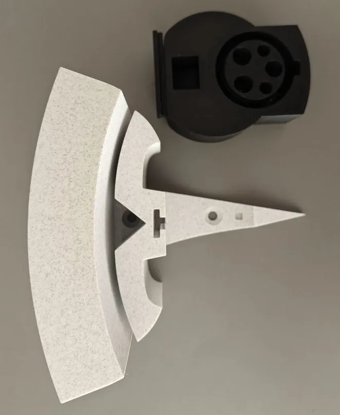 Tesla logo shaped Mennekes Type1 holder, photo 4 of 4 - Tesla logo shaped Mennekes Type1 holder Hobby & DIY