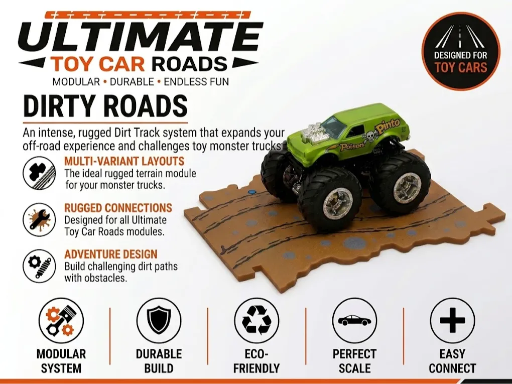 Ultimate Toy Car Roads - Dirty Roads - Toy Cars & Vehicles, in stock